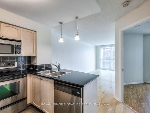 3102-18 Yonge St, Toronto, ON - Indoor Photo Showing Kitchen With Double Sink