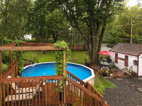 Cour - 1298 Rue Berthier, Chambly, QC - Outdoor With Above Ground Pool With Backyard