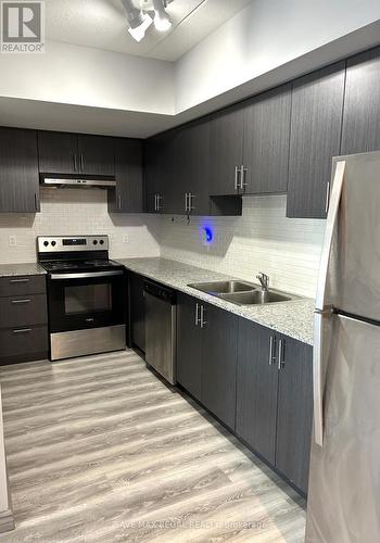 606 - 275 Larch Street, Waterloo, ON - Indoor Photo Showing Kitchen With Double Sink