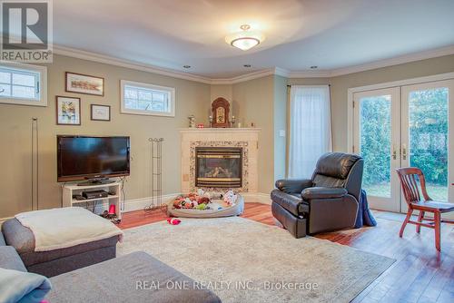 129 Imperial Street, Toronto, ON - Indoor Photo Showing Living Room With Fireplace