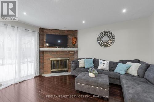 95 Martindale Crescent, Brampton, ON - Indoor Photo Showing Living Room With Fireplace