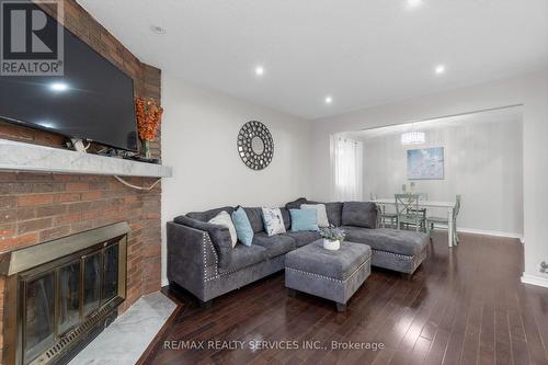 95 Martindale Crescent, Brampton, ON - Indoor Photo Showing Living Room With Fireplace