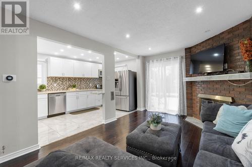 95 Martindale Crescent, Brampton, ON - Indoor With Fireplace