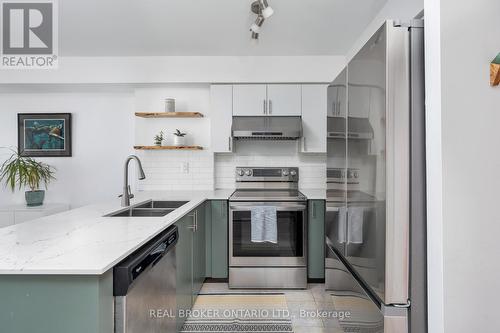 1208 - 1410 Dupont Street, Toronto, ON - Indoor Photo Showing Kitchen With Stainless Steel Kitchen With Double Sink With Upgraded Kitchen