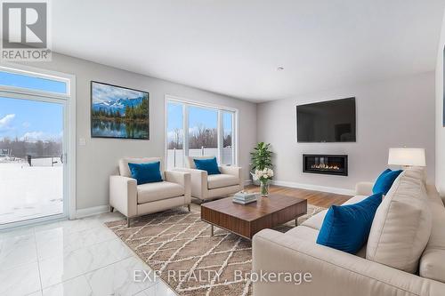 402 Fleet Canuck, Ottawa, ON - Indoor Photo Showing Living Room With Fireplace