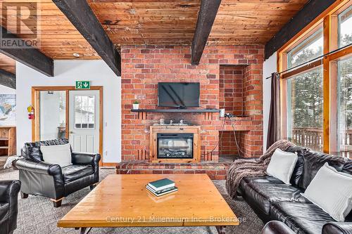 141 Kandahar Lane, Blue Mountains (Blue Mountain Resort Area), ON - Indoor Photo Showing Living Room With Fireplace