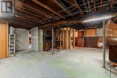 1174 Chilver Road, Windsor, ON - Indoor Photo Showing Basement