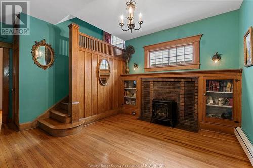 1174 Chilver Road, Windsor, ON - Indoor With Fireplace