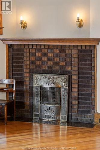 1174 Chilver Road, Windsor, ON - Indoor With Fireplace