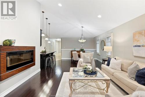 2454 Skinner Street, Lasalle, ON - Indoor Photo Showing Living Room With Fireplace