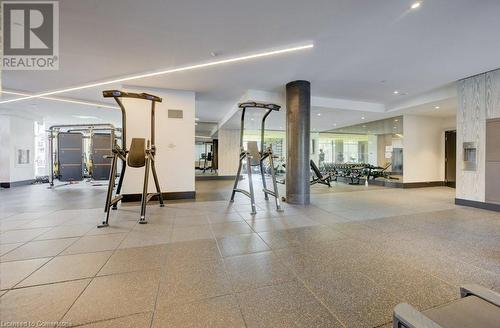 View of exercise room - 55 Duke Street Unit# 322, Kitchener, ON - Indoor Photo Showing Gym Room