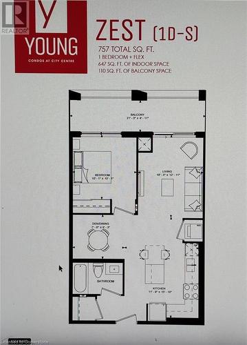 Floor plan - 55 Duke Street Unit# 322, Kitchener, ON - Other