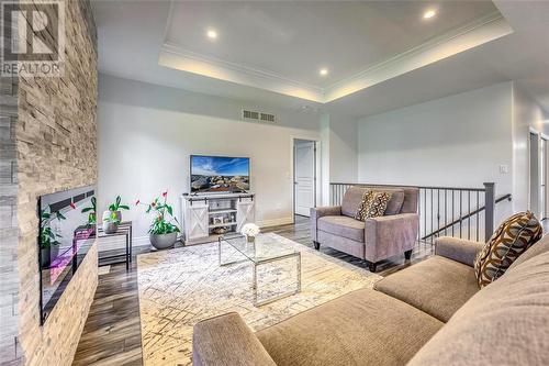 350 Sawgrass Place, Sarnia, ON - Indoor Photo Showing Living Room With Fireplace