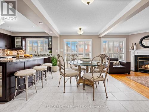 25 Ribbon Drive, Brampton, ON - Indoor Photo Showing Dining Room With Fireplace