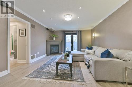 3082 Highbourne Crescent, Oakville, ON - Indoor Photo Showing Living Room With Fireplace