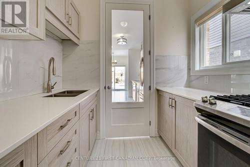 2808 Heardcreek Trail, London, ON - Indoor Photo Showing Kitchen With Double Sink With Upgraded Kitchen