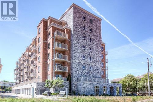 612 - 155 Water Street S, Cambridge, ON - Outdoor With Balcony With Facade