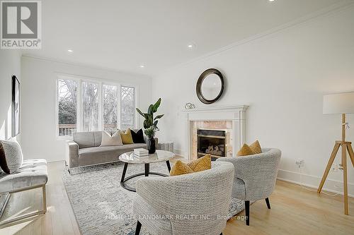 149 Olive Avenue, Toronto, ON - Indoor Photo Showing Living Room With Fireplace