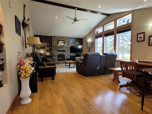 26159 Pr 331 Highway E, Newton, MB - Indoor With Fireplace