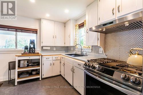 21C Highway 95, Frontenac Islands, ON - Indoor Photo Showing Kitchen With Double Sink