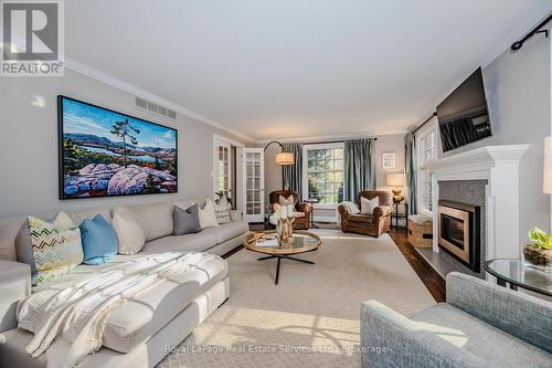 2145 Elmhurst Avenue, Oakville (Eastlake), ON - Indoor Photo Showing Living Room With Fireplace