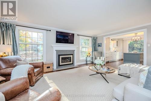 2145 Elmhurst Avenue, Oakville (Eastlake), ON - Indoor Photo Showing Living Room With Fireplace