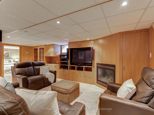 36 Kilpatrick Dr, Toronto, ON - Indoor Photo Showing Living Room With Fireplace