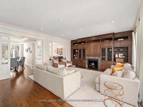 128 Laurel Ave, Toronto, ON - Indoor Photo Showing Living Room With Fireplace