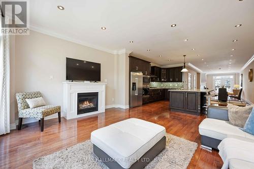 1A Ardell Avenue, Toronto, ON - Indoor Photo Showing Living Room With Fireplace