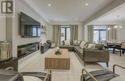 641 Wild Rye Street, Waterloo, ON - Indoor Photo Showing Living Room With Fireplace