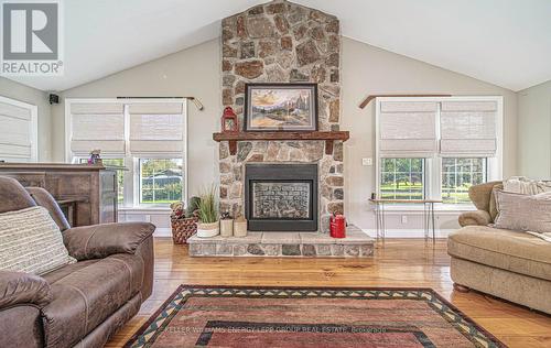 8 Sunny Ridge Trail, Clarington, ON - Indoor Photo Showing Living Room With Fireplace