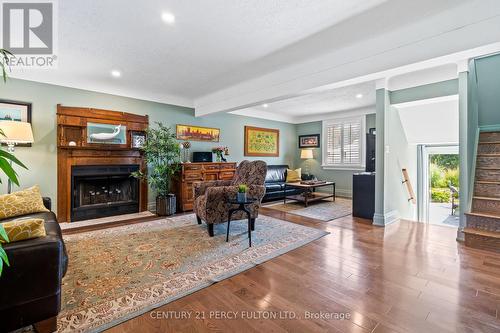 174 Louth Street, St. Catharines, ON - Indoor Photo Showing Living Room With Fireplace