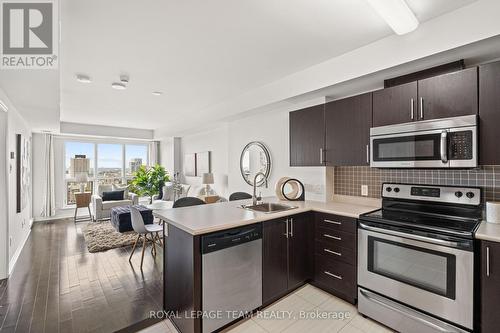 1705 - 195 Besserer Street, Ottawa, ON - Indoor Photo Showing Kitchen With Stainless Steel Kitchen