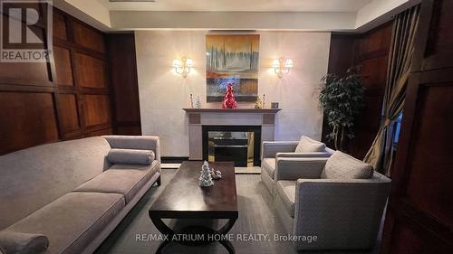 2511 - 35 Finch Avenue E, Toronto, ON - Indoor Photo Showing Living Room With Fireplace