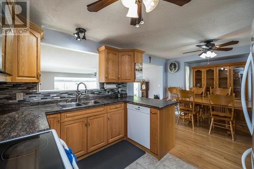 7713 Thompson Drive, Prince George, BC - Indoor Photo Showing Kitchen With Double Sink