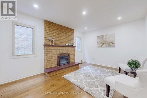 19 Myrna Lane, Toronto, ON - Indoor Photo Showing Living Room With Fireplace