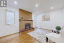 19 Myrna Lane, Toronto, ON  - Indoor Photo Showing Living Room With Fireplace 