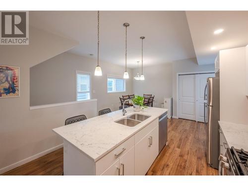 223 Conklin Avenue Unit# 101, Penticton, BC - Indoor Photo Showing Kitchen With Double Sink With Upgraded Kitchen