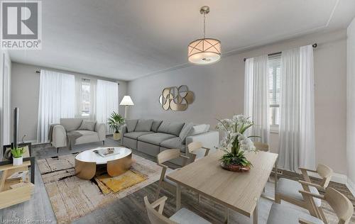 Virtually Staged - 49 Plymouth Road, Kitchener, ON - Indoor Photo Showing Living Room