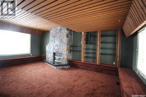Wills Acreage, Frontier, SK - Indoor Photo Showing Other Room With Fireplace