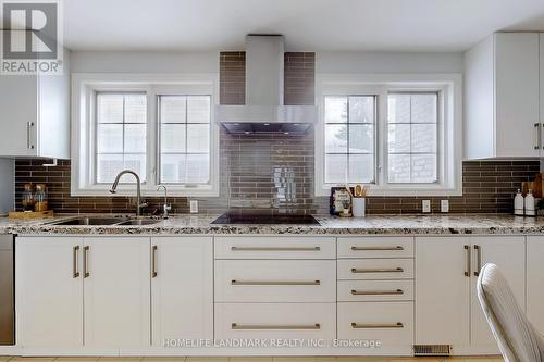 18 Olsen Drive, Toronto, ON - Indoor Photo Showing Kitchen With Double Sink With Upgraded Kitchen