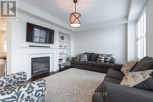 Upper - 8 Bannister Crescent, Brampton, ON - Indoor Photo Showing Living Room With Fireplace