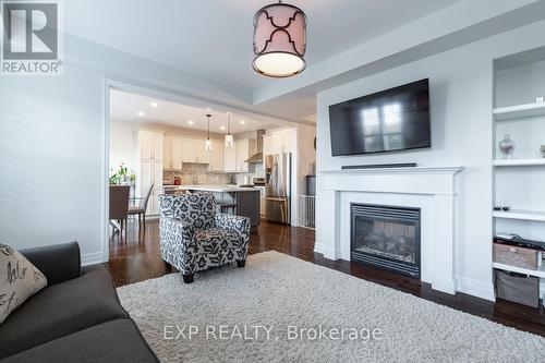 Upper - 8 Bannister Crescent, Brampton, ON - Indoor Photo Showing Living Room With Fireplace