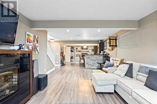 219 Beechwood Drive, Lakeshore, ON - Indoor Photo Showing Living Room With Fireplace