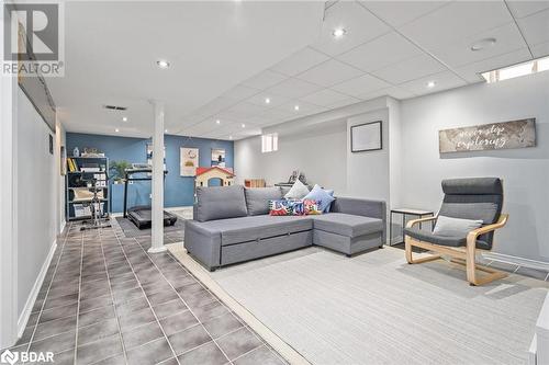 Living room featuring a drop ceiling - 50 Smith Drive, Georgetown, ON - Indoor