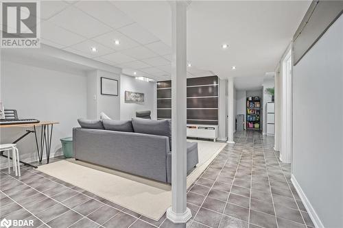 Tiled living room with a paneled ceiling - 50 Smith Drive, Georgetown, ON - Indoor Photo Showing Other Room