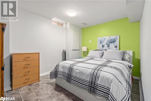 View of tiled bedroom - 50 Smith Drive, Georgetown, ON - Indoor Photo Showing Bedroom