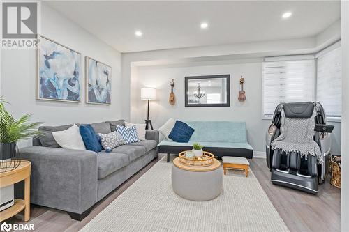 Living room featuring hardwood / wood-style flooring - 50 Smith Drive, Georgetown, ON - Indoor Photo Showing Living Room