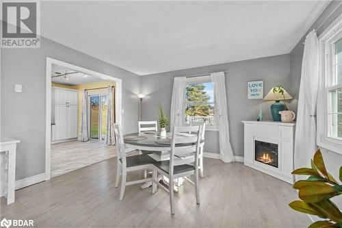 1492 County Road 5, Frankford, ON - Indoor Photo Showing Dining Room With Fireplace