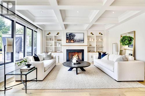 179 Douglas Avenue, Oakville, ON - Indoor Photo Showing Living Room With Fireplace